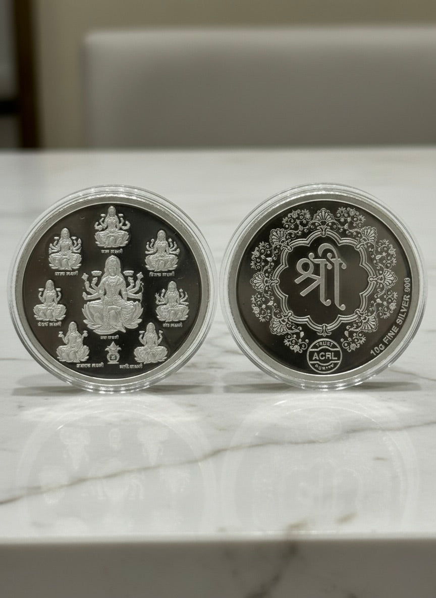 Ashtalakshmi Pure Silver Coin