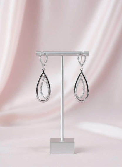 Handmade Glamorous 925 Sterling Silver Drop Earrings