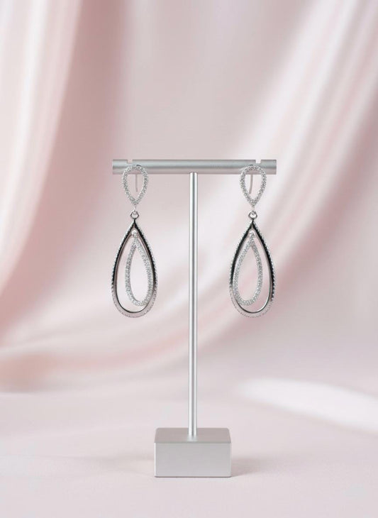 Handmade Glamorous 925 Sterling Silver Drop Earrings