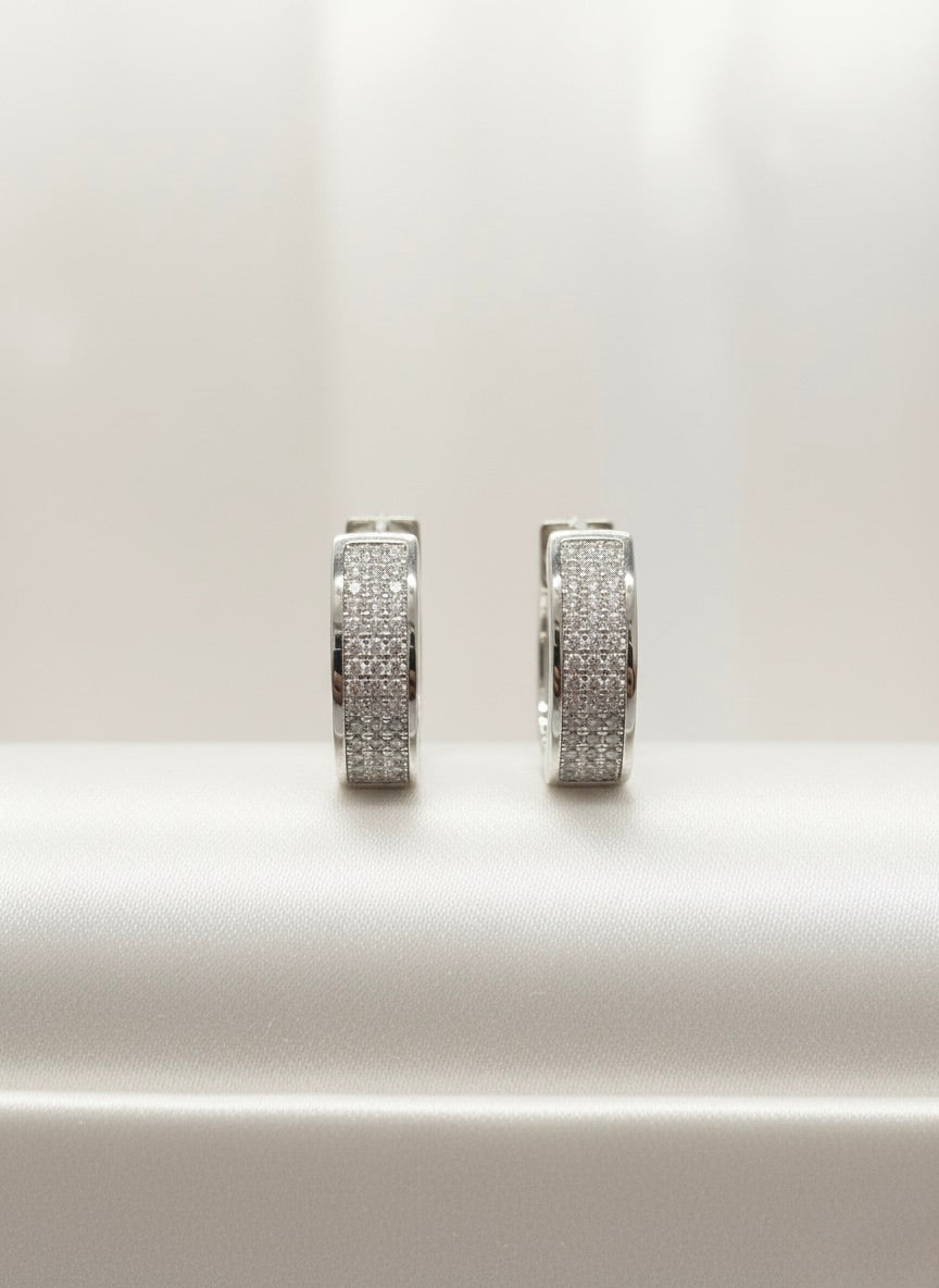 Sparkling Hoop Earrings