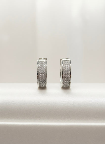 Sparkling Hoop Earrings