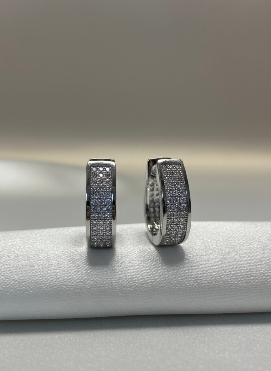 Sparkling Hoop Earrings