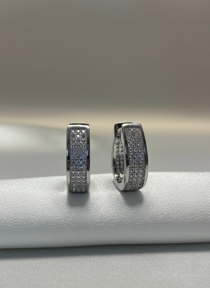 Sparkling Hoop Earrings