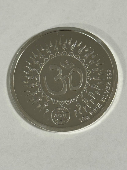 Lakshmi Ganesh Colour Silver Coin – 10g Pure 999 Silver