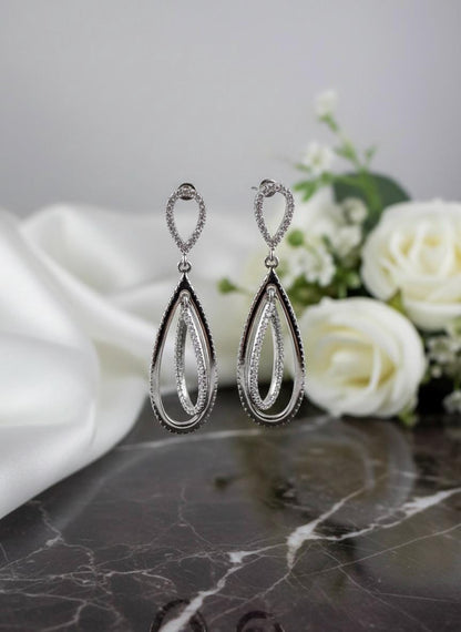 Handmade Glamorous 925 Sterling Silver Drop Earrings